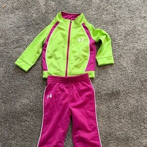 Under Armour Kids' Lime and Magenta Rashguard Set